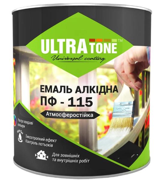 Емаль ULTRAtone ПФ-115 0,9 кг Вишневий (3583)
