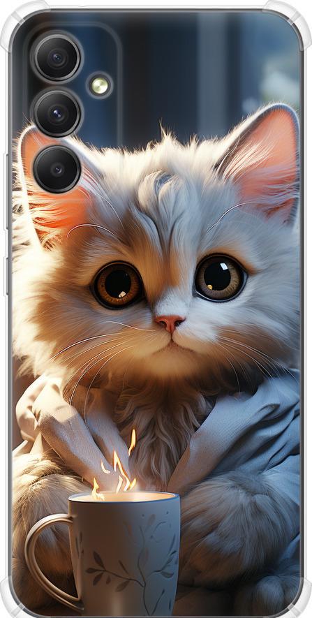Чехол на Samsung Galaxy A34 A346E White cat (5646sp-2936-42517)