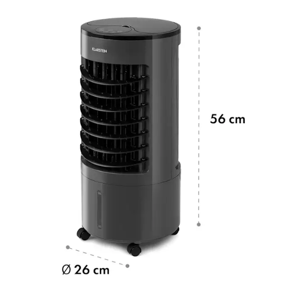 Вентилятор-повітроохолоджувач настільний KLARSTEIN Mistral 5в1 зі зволоженням повітря для дому 360 м³/год (10035795) - фото 3 Вентилятор-повітроохолоджувач настільний KLARSTEIN Mistral 5в1 зі зволоженням повітря для дому 360 м³/год (10035795) - фото 3