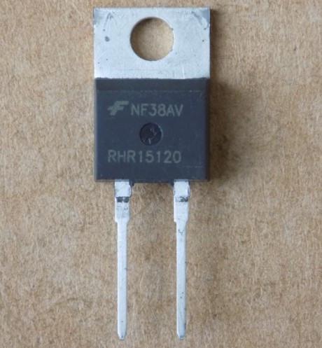 Діод RHR15120 15A/1200V для RHRP15120/TO220-2pin (51320)