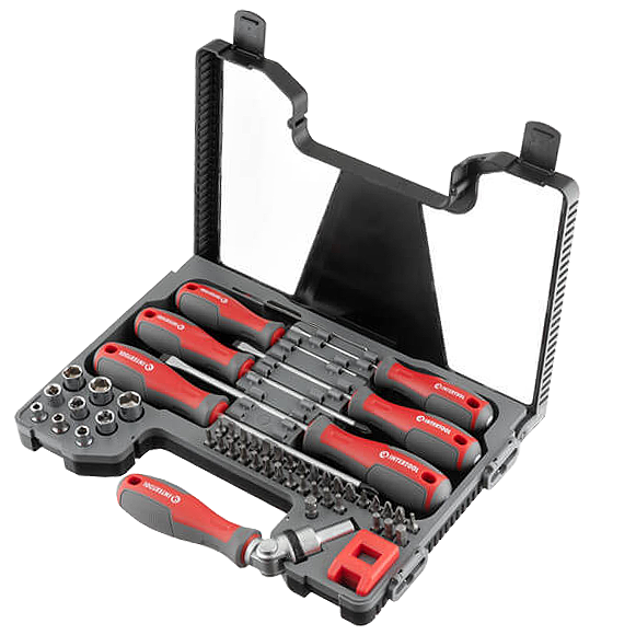 набор отверток Intertool с насадками 51 ед. (VT-3352)