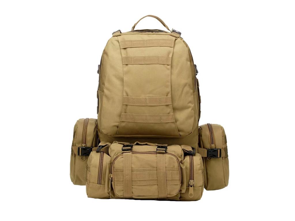 Рюкзак производный с 3 подсумками на Molle 56 л Койот (23636030)