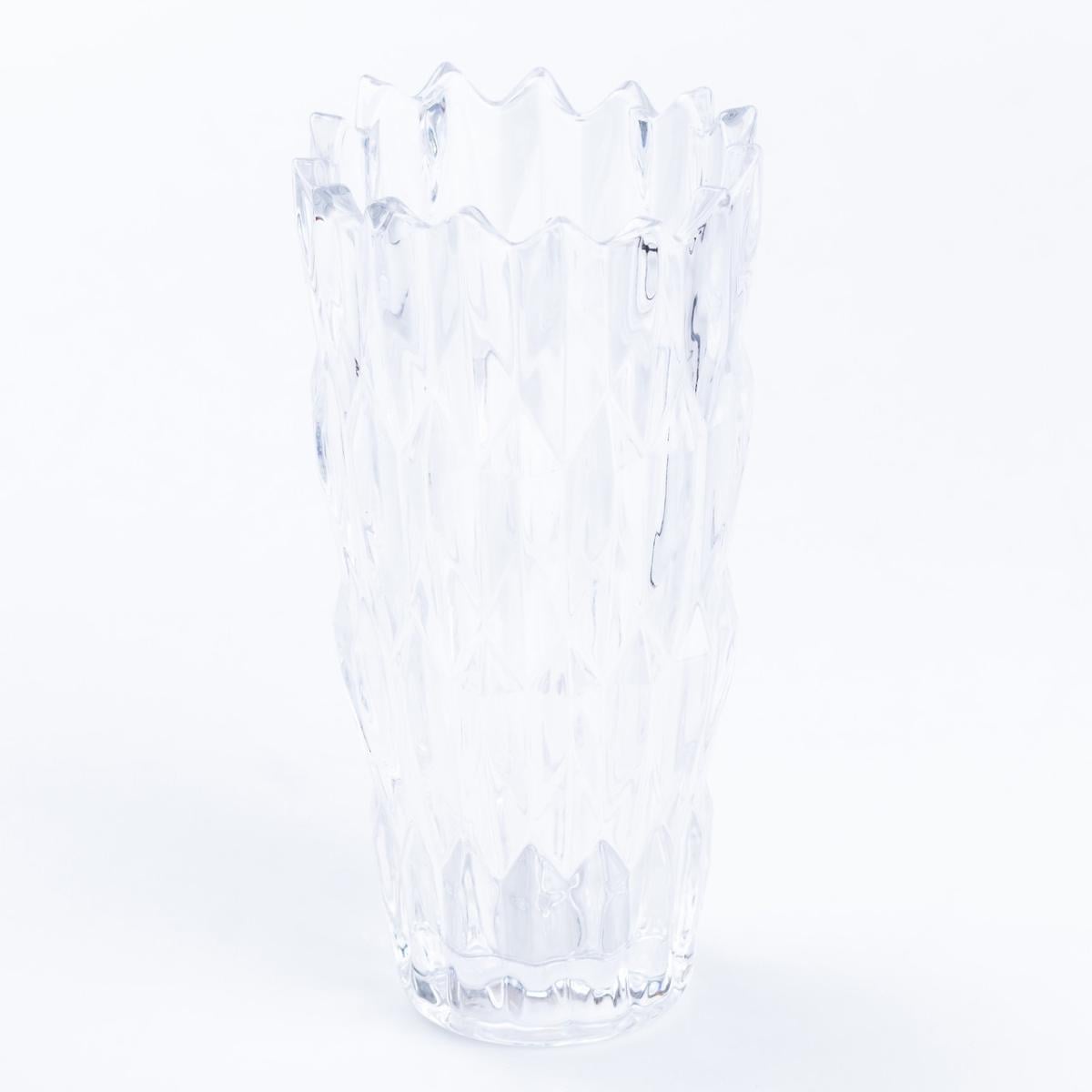 Ваза декоративная Glassware под хрусталь 25 см Прозрачный (HP4128)