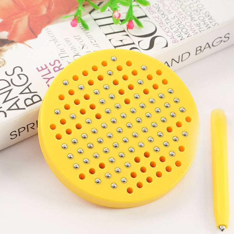 Планшет детский магнитный для рисования Fun Game 3003 с металлическими шариками Желтый (1798790292)