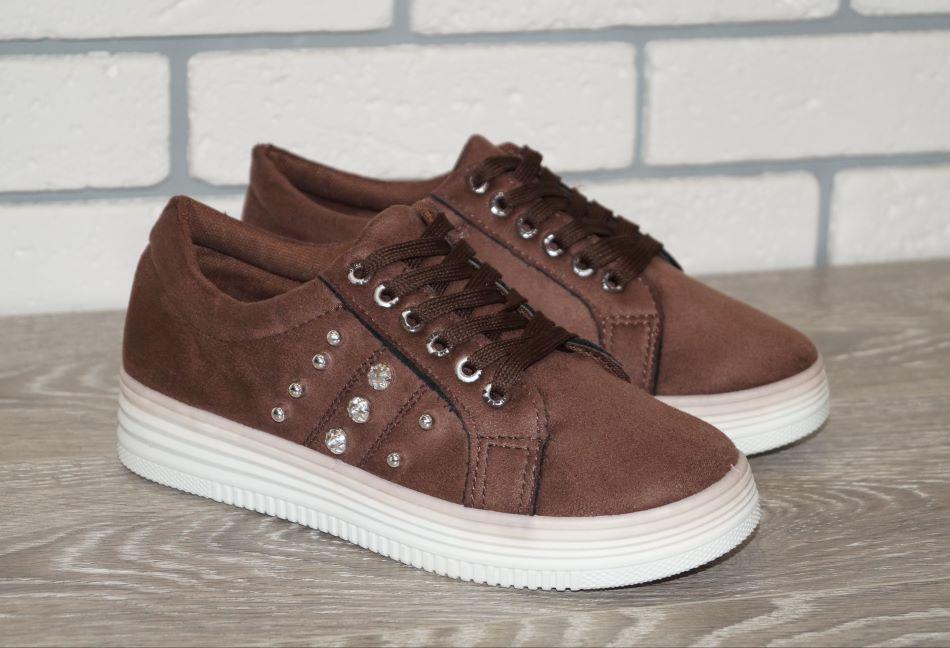 Кеды Xifa 39 р. 24 см Коричневый (30312-39) - фото 3 Кеды Xifa 39 р. 24 см Коричневый (30312-39) - фото 3