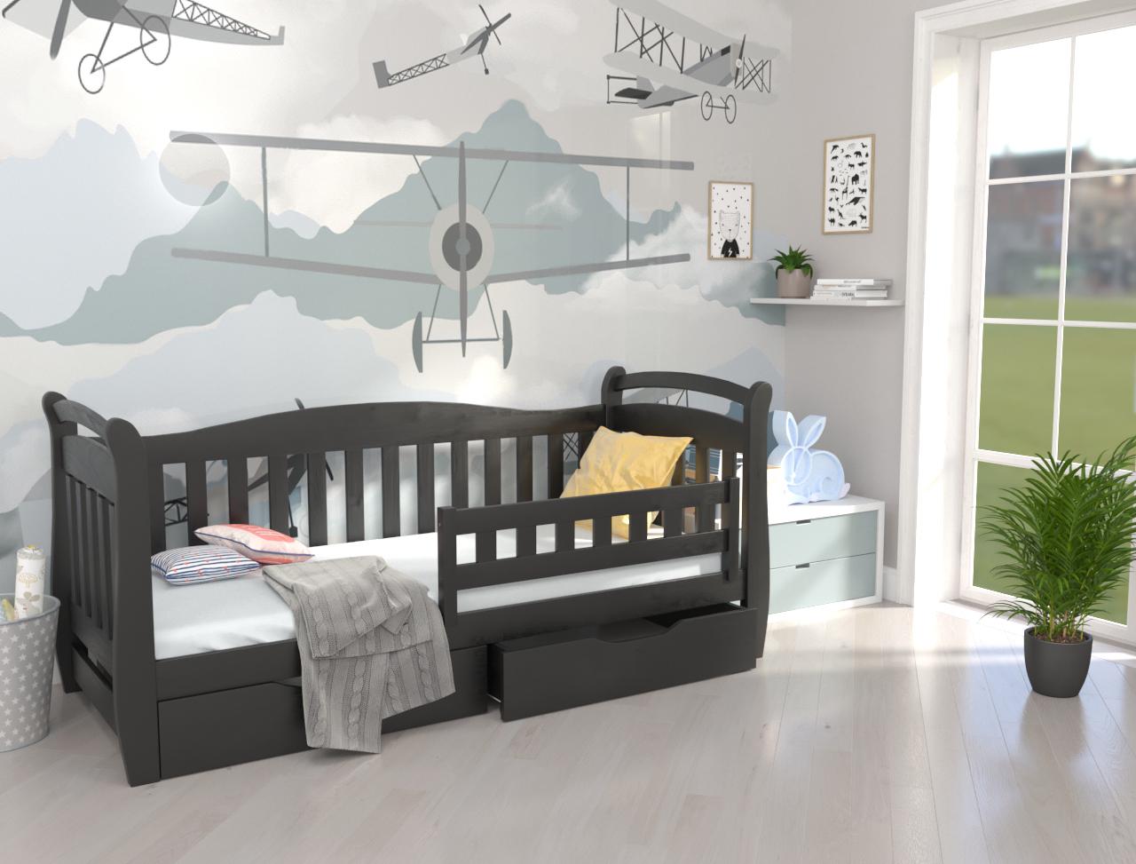 Кровать в детскую Luna mebli Доминик 90x200 см Венге (38677)