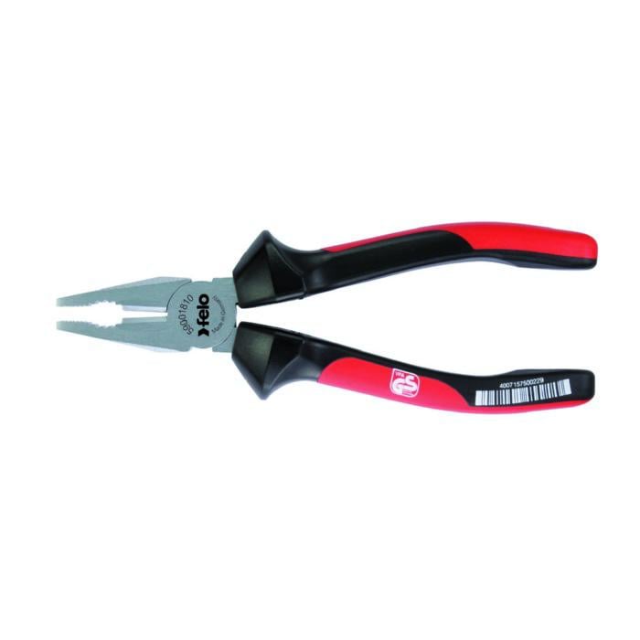 Плоскогубці комбіновані Felo 180 мм 2-х компонентні ручки 60/64 HRC 59001810 (14563)