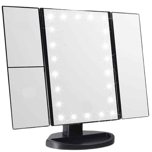 Дзеркало для макіяжу Superstar Magnifying Mirror 22 з LED підсвічуванням Black (1082626882)