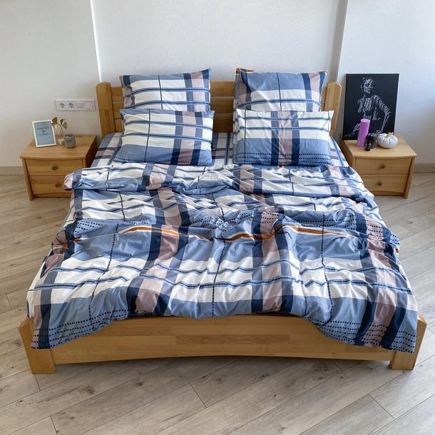 Постільна білизна Lelit полікотон полуторний Блакитний (P-0060)