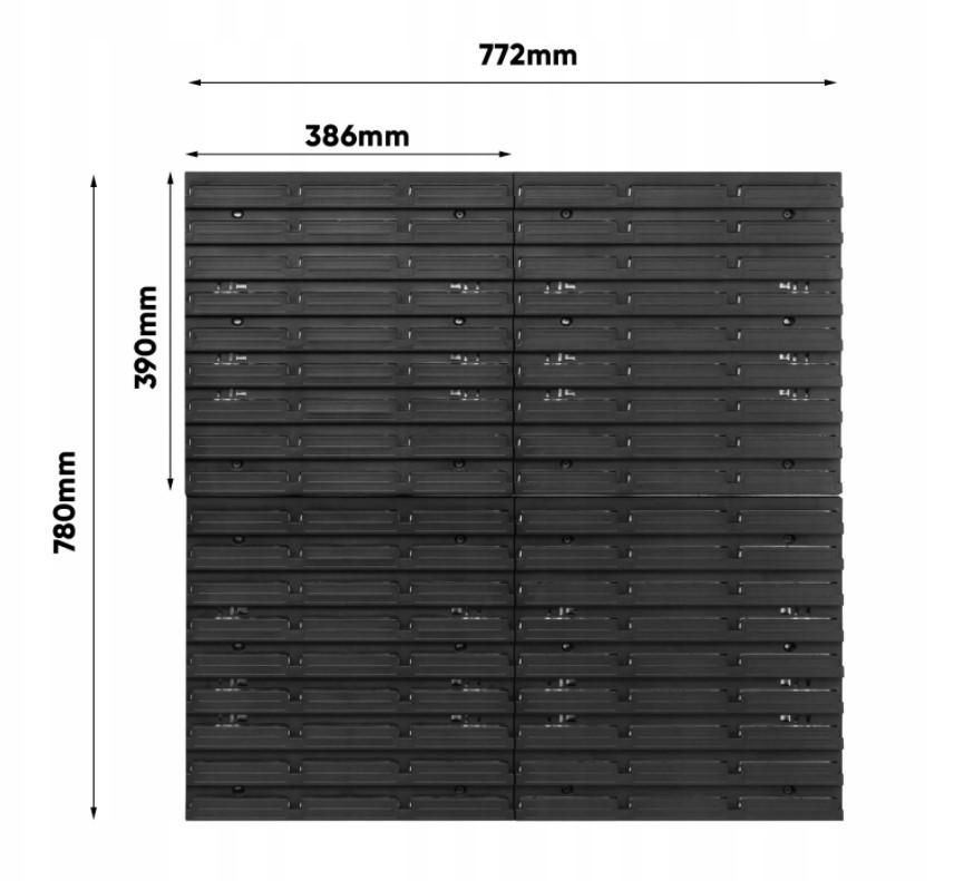 Панель для інструментів Kistenberg 78х78 см та 24 контейнери - фото 5
