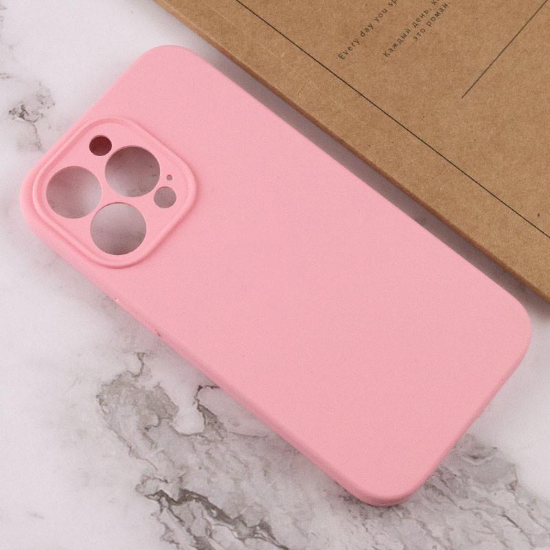 Протиударний чохол Silicone Case Full Camera Protective (AA) NL для Apple iPhone 15 Pro Max (6.7") Рожевий / Light pink - фото 3