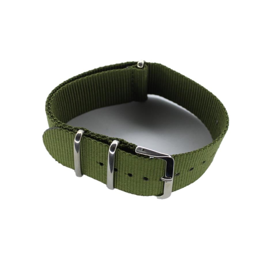 Ремешок тканевый CBUS43 для часов сплошной 24 мм L-250 мм Khaki Silver (3709) Ремешок тканевый CBUS43 для часов сплошной 24 мм L-250 мм Khaki Silver (3709)