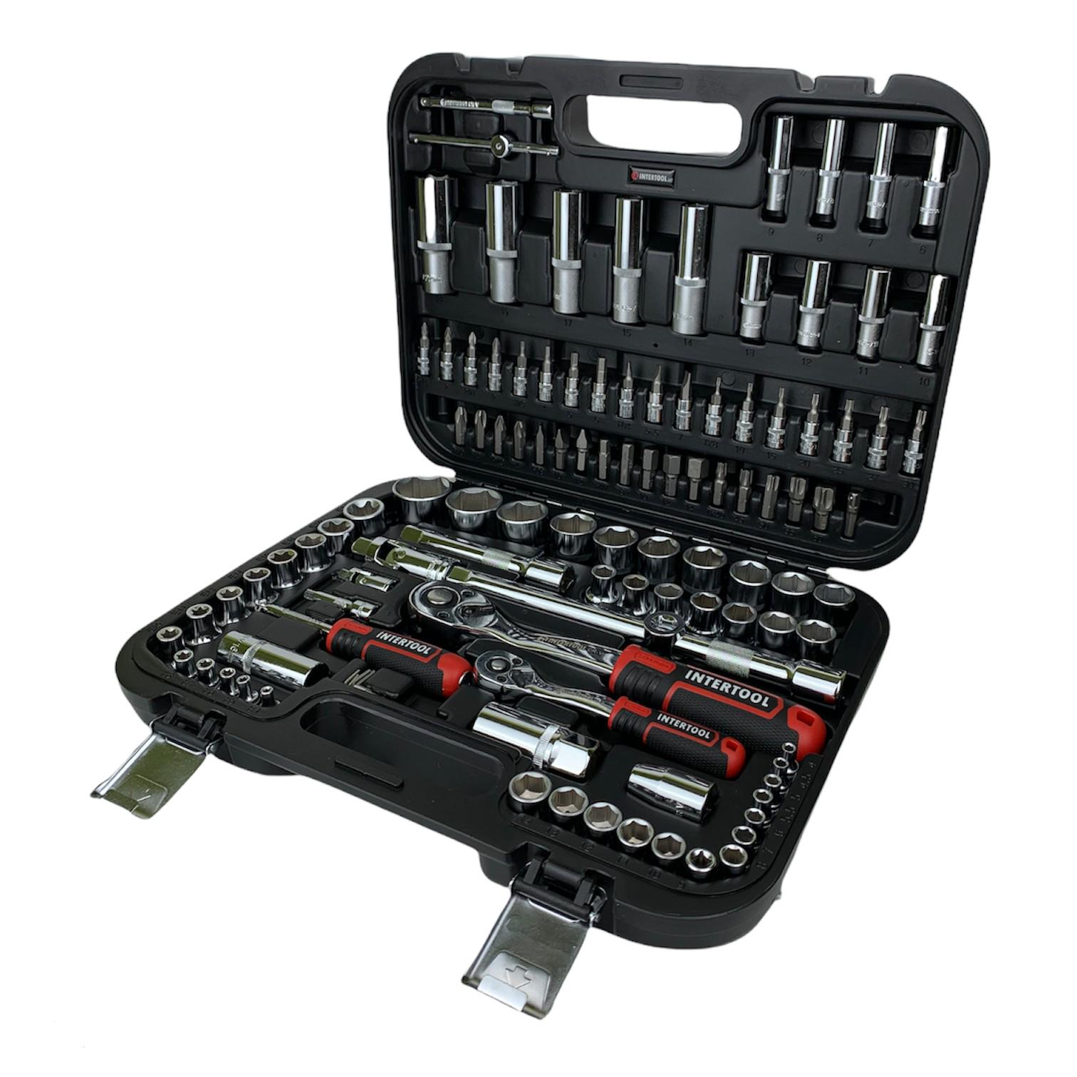 Набор инструментов Intertool Storm Cr-V 111 ед. ( ET-8111)