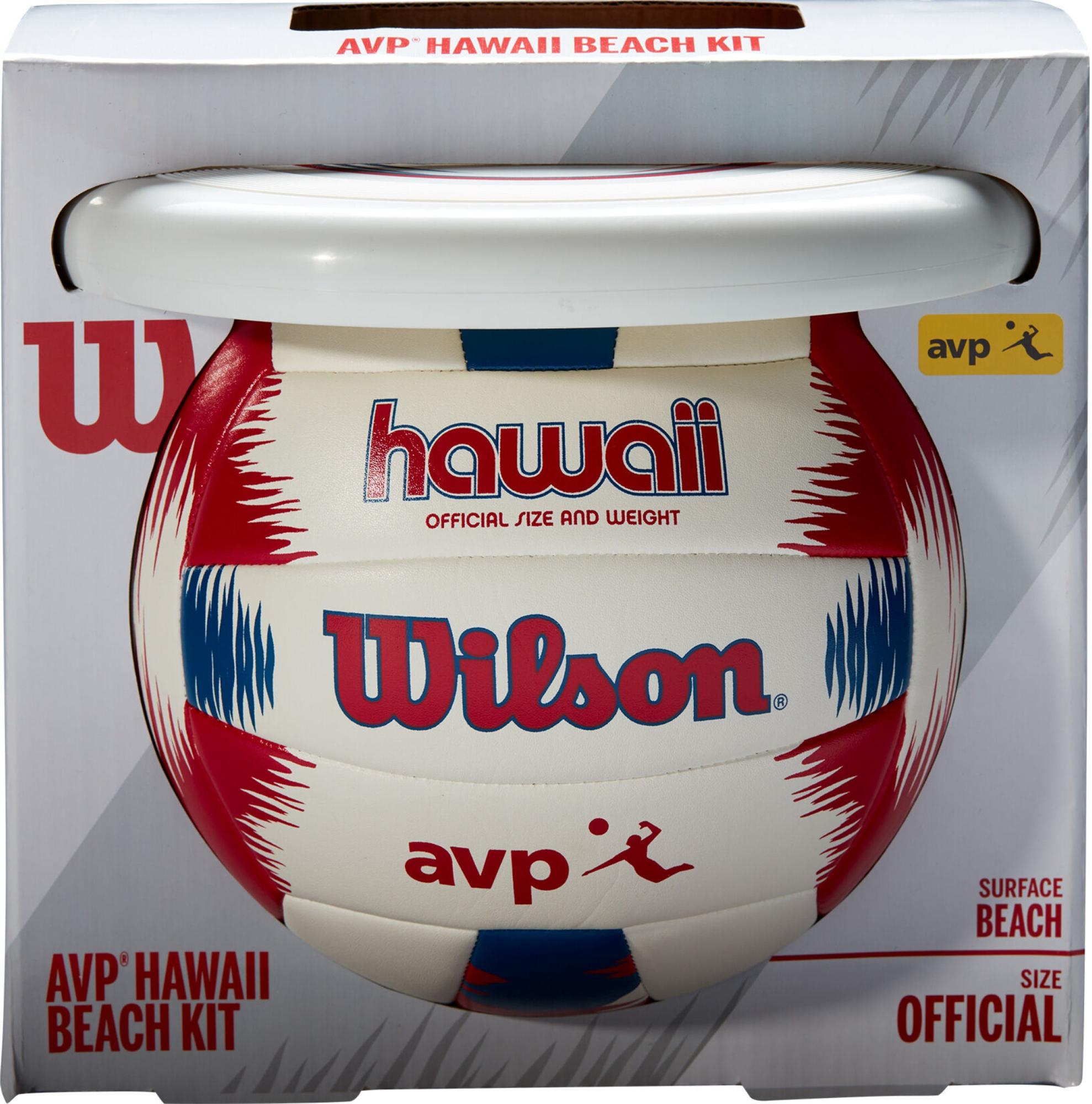 Пляжний набір волейбольний м'яч/фрісбі Wilson HAWAII AVP р. 5 Біло-синій (WTH80219KIT) - фото 6 Пляжний набір волейбольний м'яч/фрісбі Wilson HAWAII AVP р. 5 Біло-синій (WTH80219KIT) - фото 6