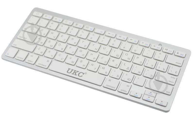 Беспроводная клавиатура для компьютера UKC BK3001 Белый (46-963924023)