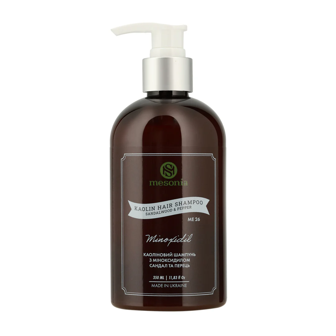 Шампунь каолиновый Mesonia с миноксидилом сандал и перец 350 мл (Me 26)