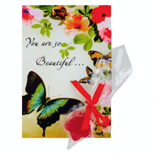 Открытка Seta Decor с мылком Butterfly (20-810-3) Открытка Seta Decor с мылком Butterfly (20-810-3)