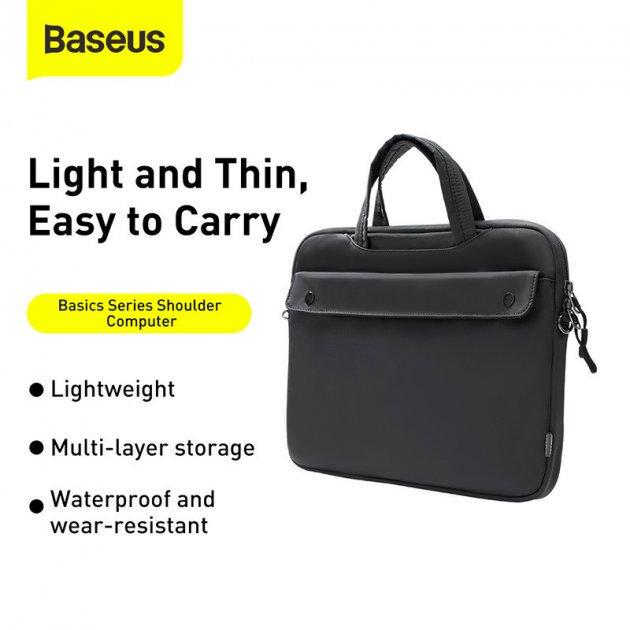 Сумка для ноутбука Baseus Basics Series 16" LBJN-H0G Темно-серый - фото 3