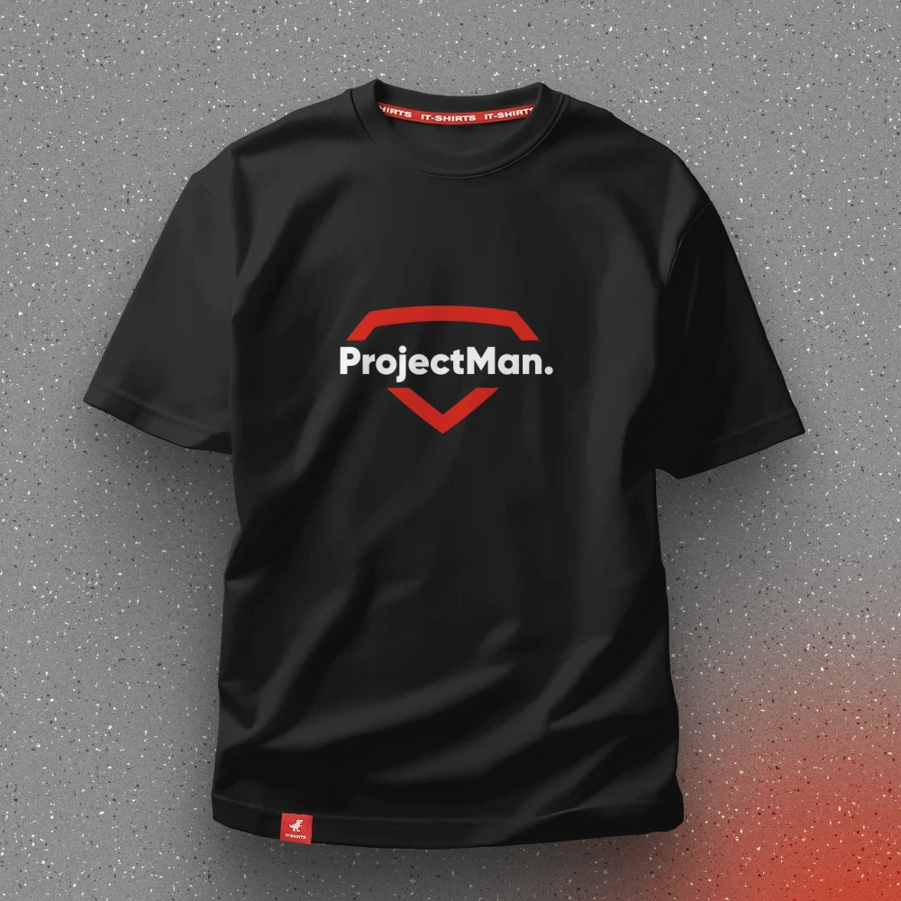 Футболка PM'а ProjectMan. для проєктного супергероя XL Чорний (IT-257T-B-XL)