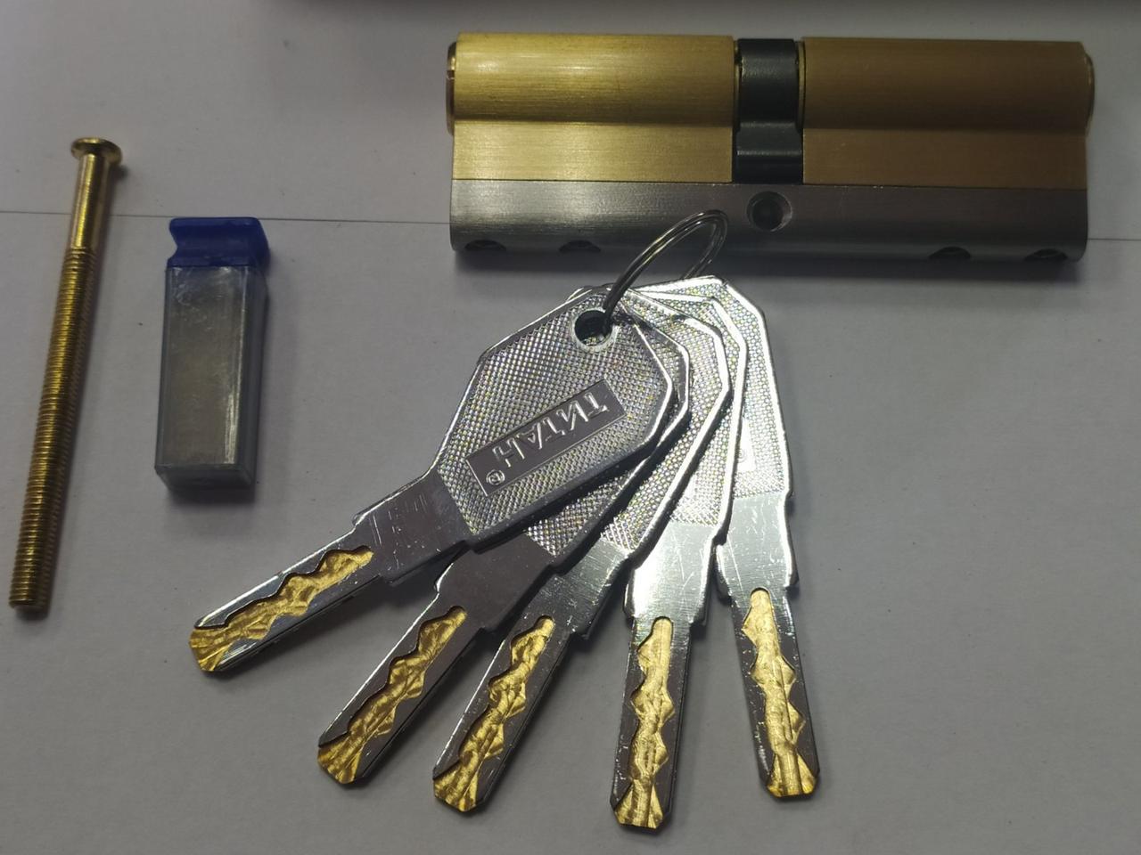 Цилиндровый механизм для замка Титан 3D серия M 90 PB - фото 4 Цилиндровый механизм для замка Титан 3D серия M 90 PB - фото 4