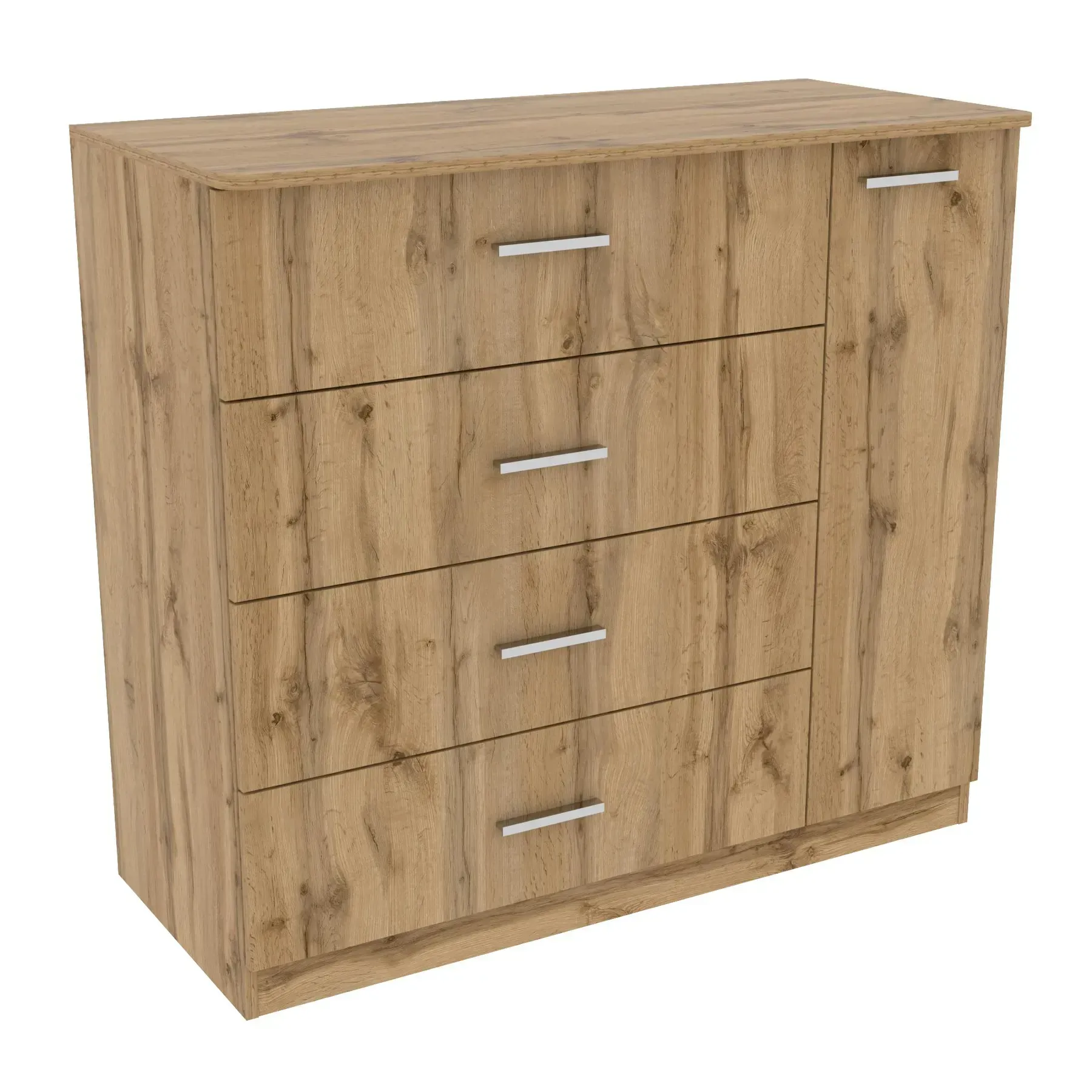 Комод Kontinent Сабріна №2 110х50х100 см Дуб Аппалачі (51952267) - фото 1 Комод Kontinent Сабріна №2 110х50х100 см Дуб Аппалачі (51952267) - фото 1