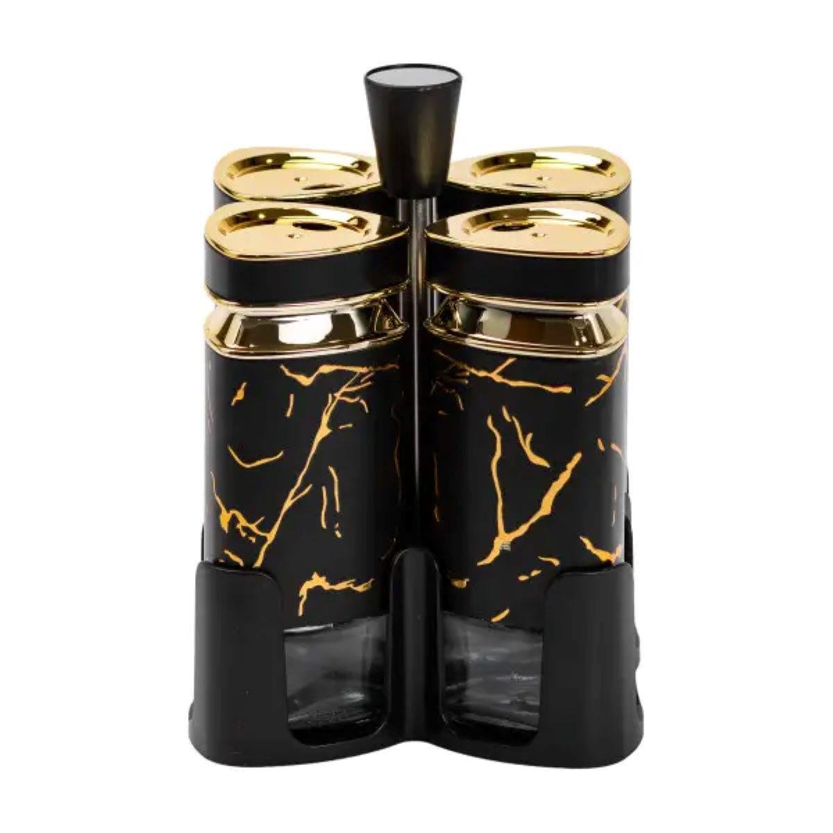 Набор для специй на подставке 4 баночки по 120 мл (4839)