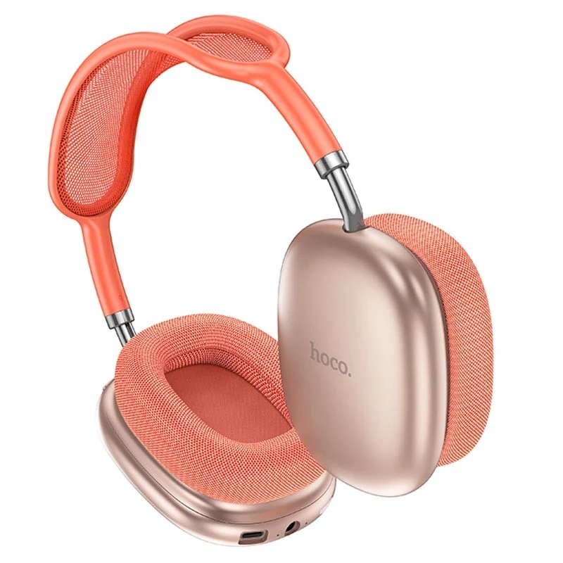 Наушники беспроводные Hoco с микрофоном Розовый (W55) - фото 2