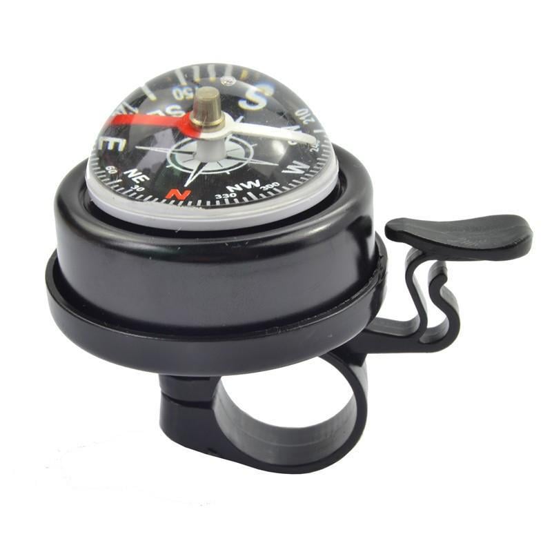Дзвінок велосипедний Compass з компасом ударний Чорний (26354608) Дзвінок велосипедний Compass з компасом ударний Чорний (26354608)