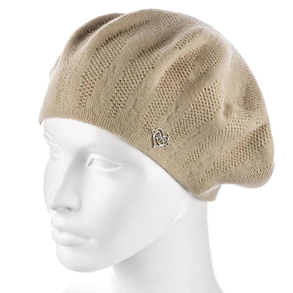 Берет женский Zolly ZH193 двойной Бежевый