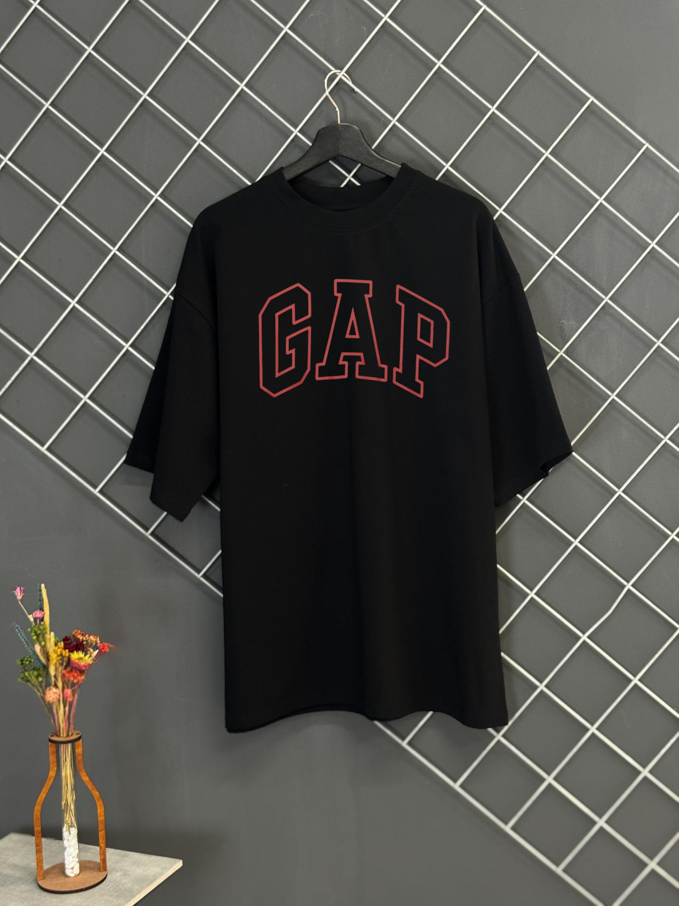 Футболка мужская Gap оверсайз трикотажная L Черный (26366/1/3)