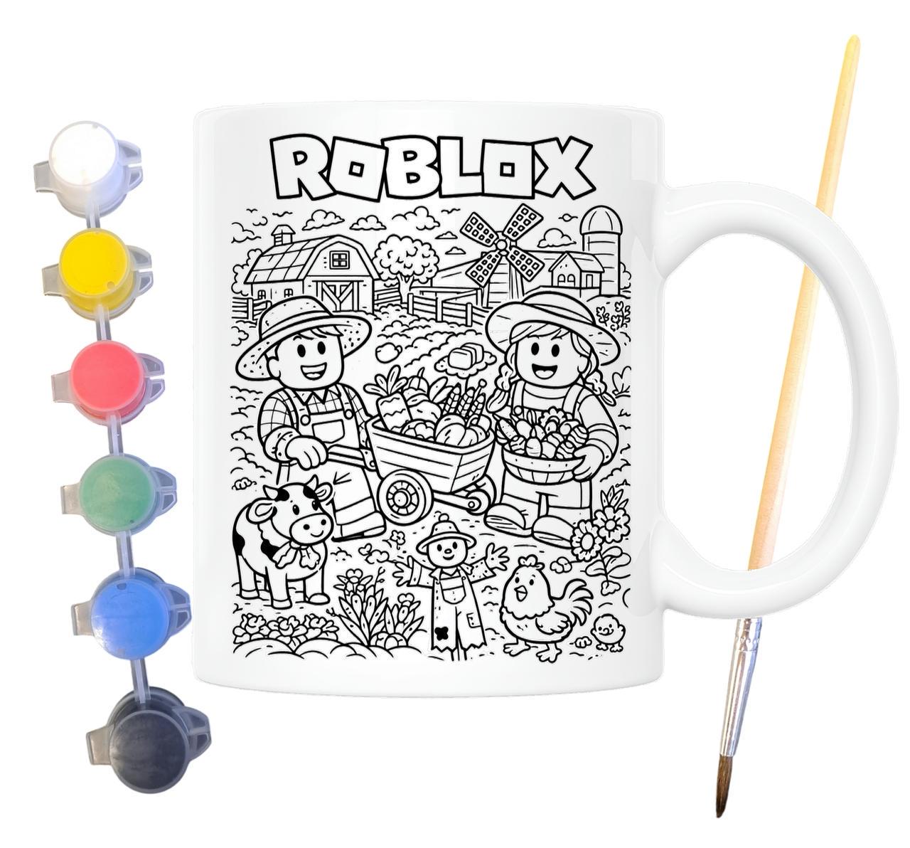 Набор для творчества кружка-раскраска Роблокс Ферма (КР0223)