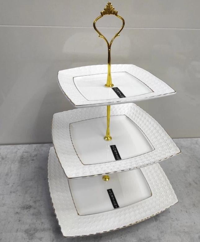 Фруктовниця Снігова королева 3-ярусна