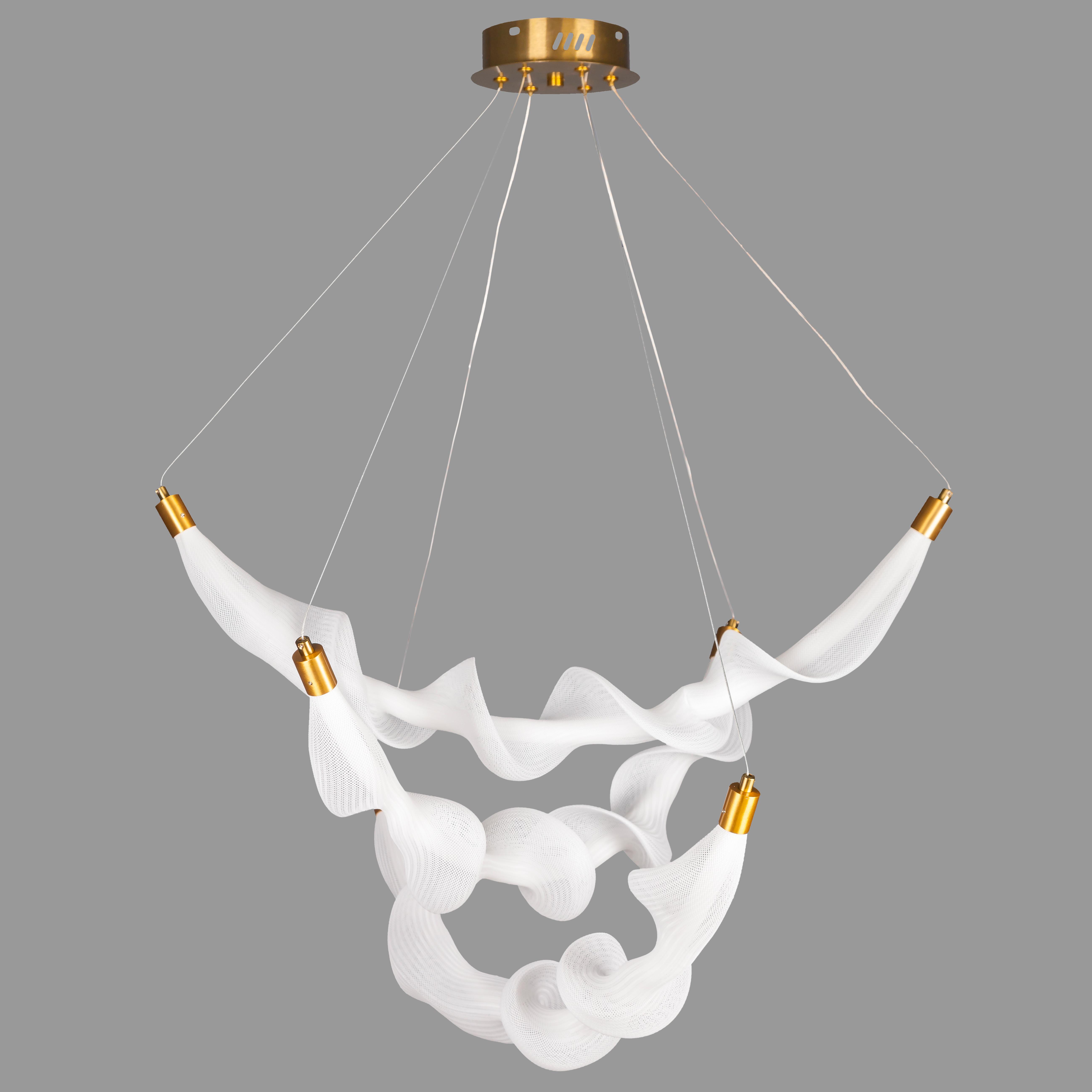 Люстра подвесная из гибкой сетки Арт-деко Бронзовый (81-3034-3 AB) Люстра подвесная из гибкой сетки Арт-деко Бронзовый (81-3034-3 AB)