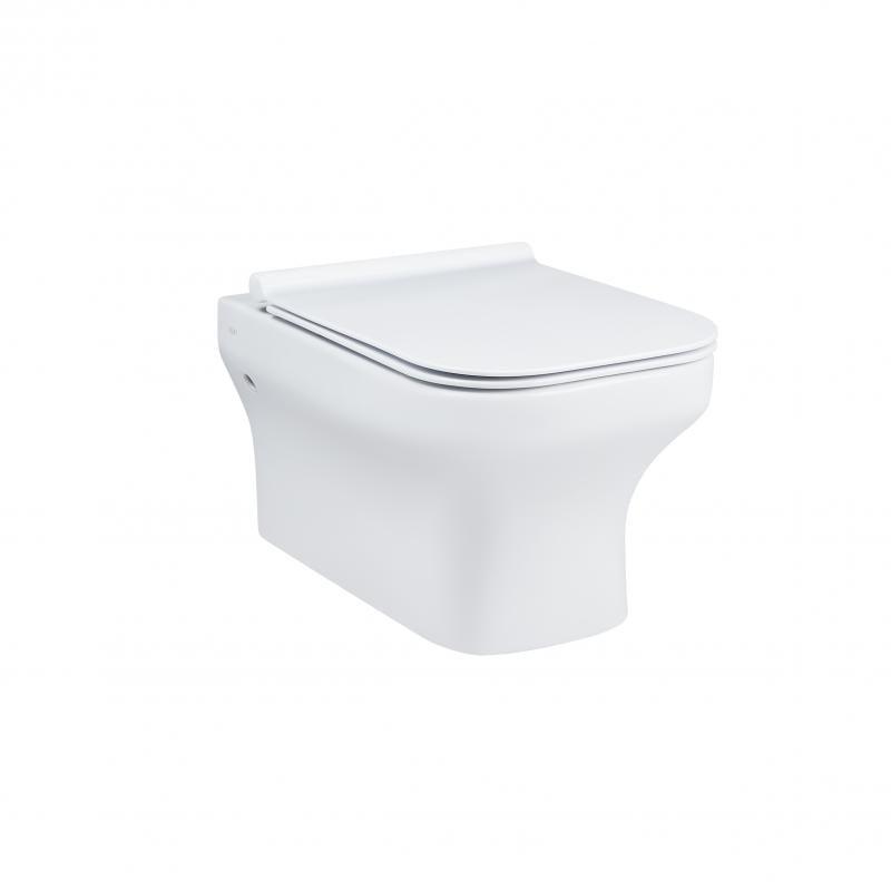 Унітаз підвісний з сидінням Q-tap Cardinal Rimless Soft Close QT0433C660HW