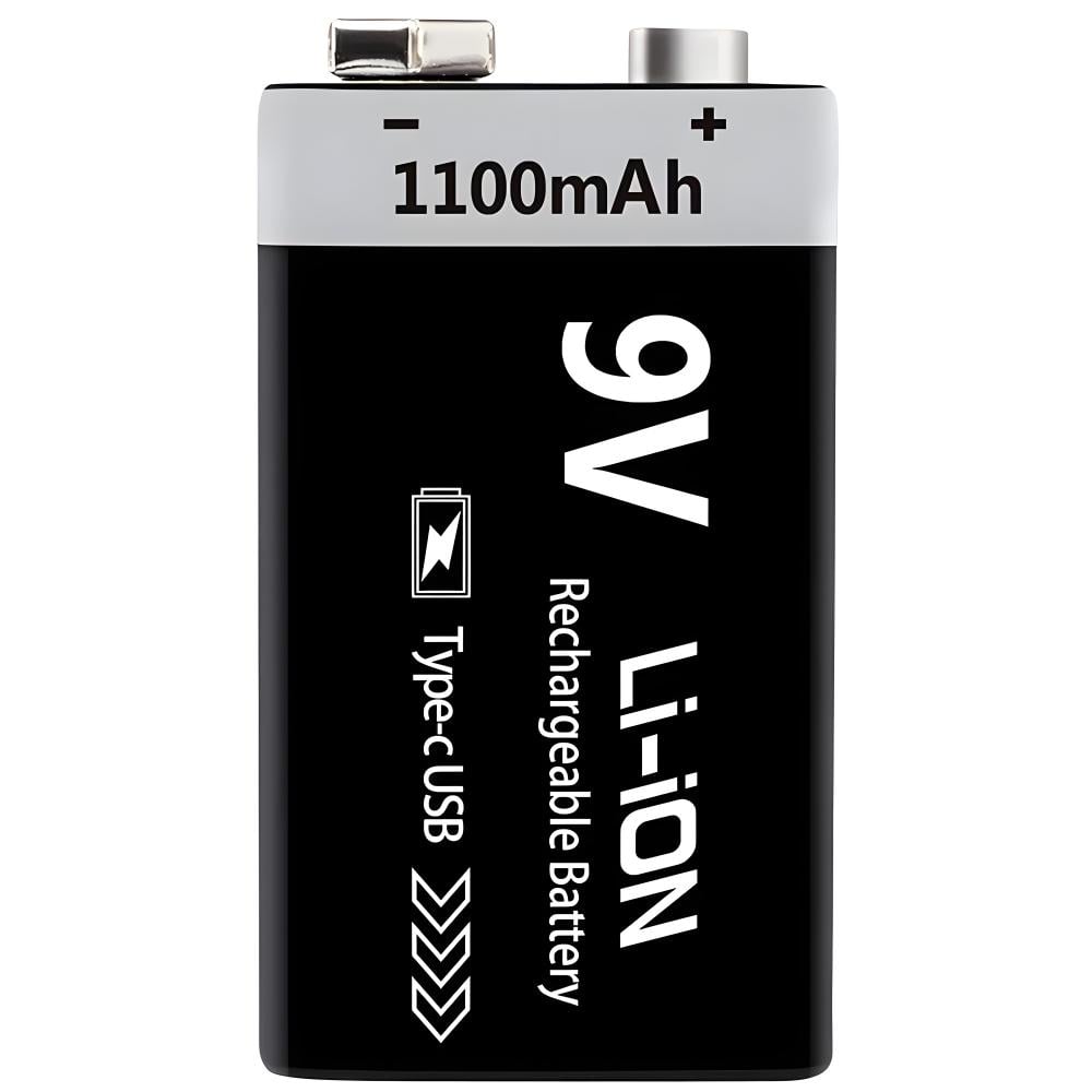 Аккумулятор Крона Li-Ion Type-C 1100 mAh 9V (35223742) Аккумулятор Крона Li-Ion Type-C 1100 mAh 9V (35223742)
