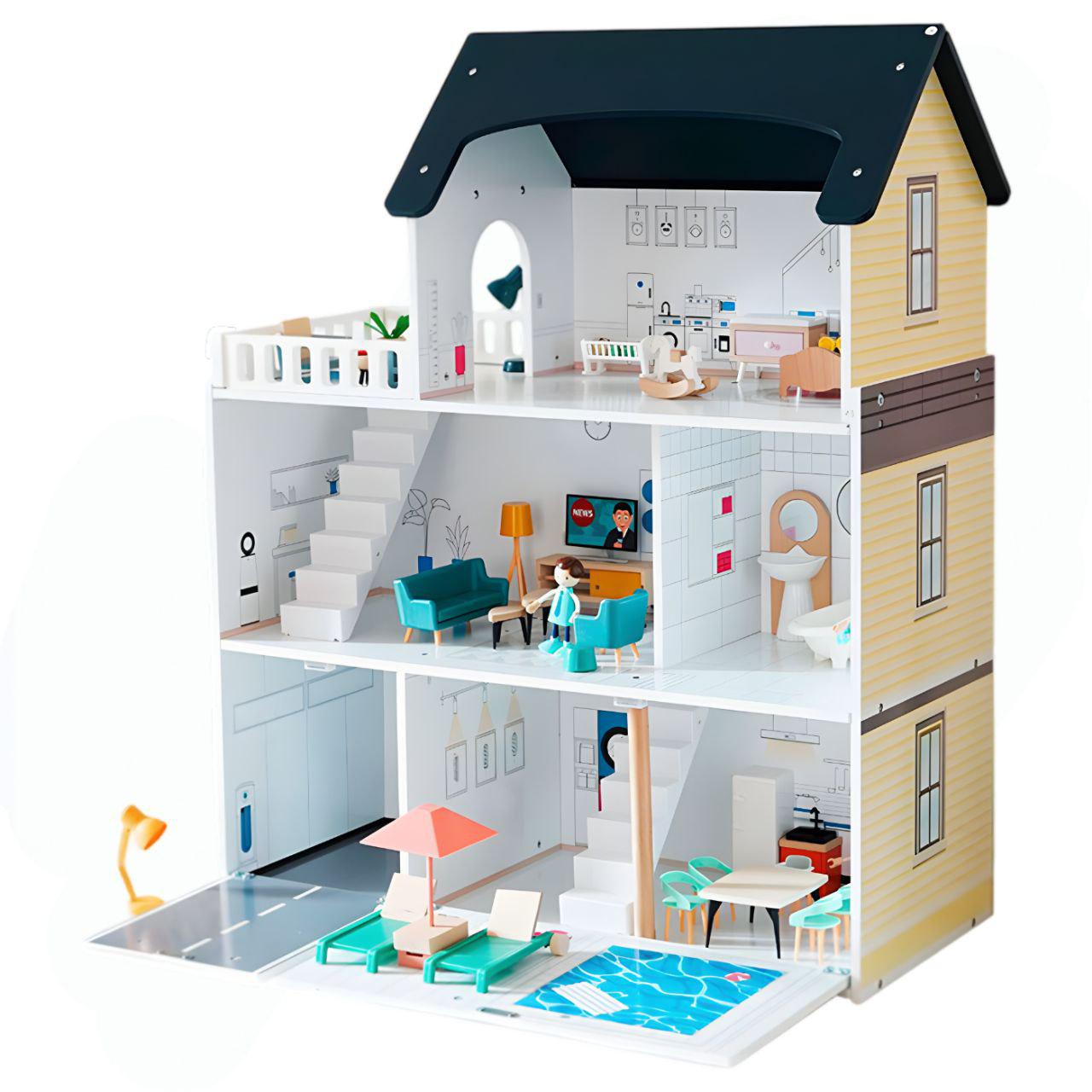 Домик для кукол TX0091 деревянный