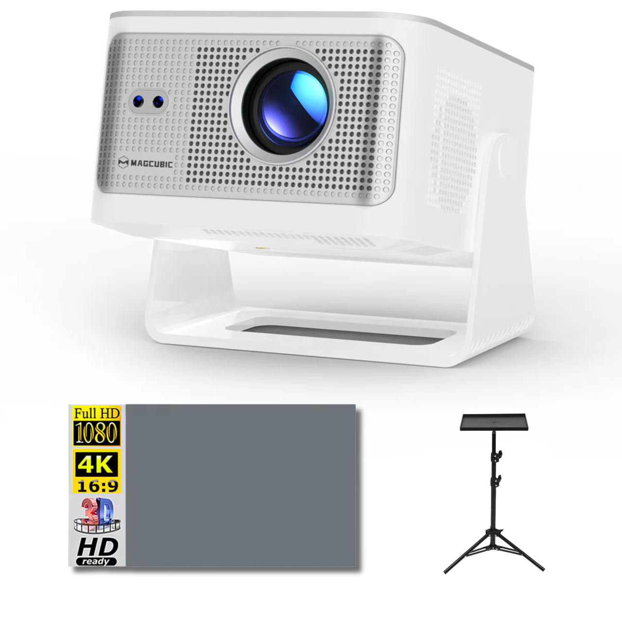 Проектор Magcubic HY350 MAX в комплекте с экраном 100" и штативом 900 ANSI разрешение 1080P (2831020889)