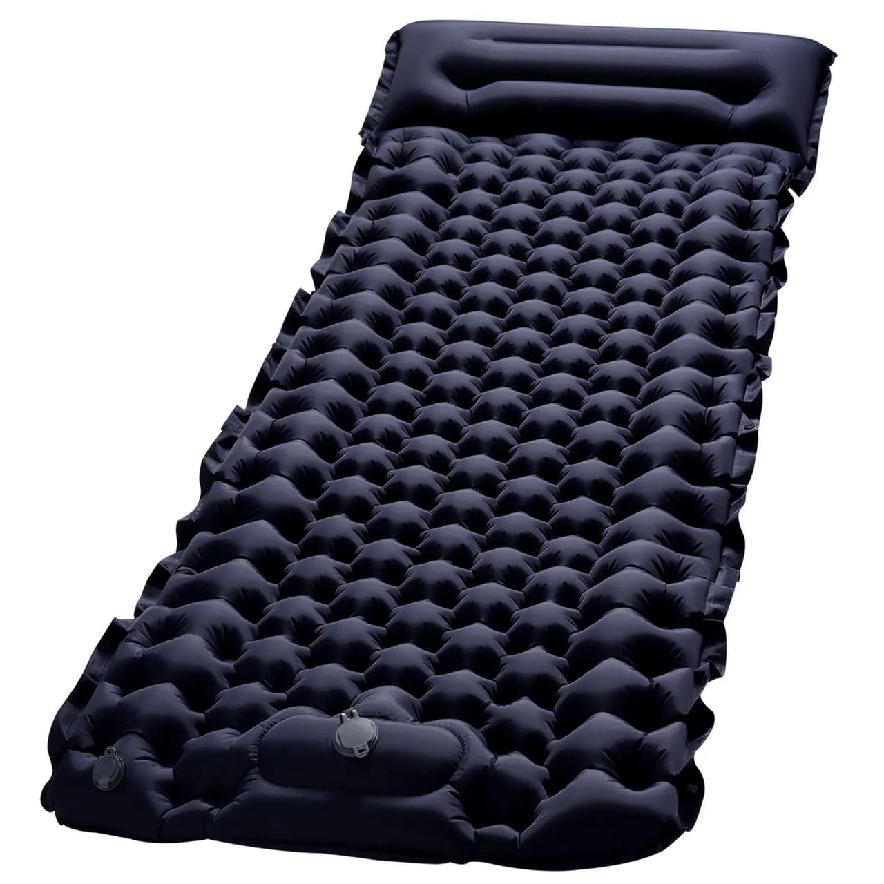 Надувний матрац Outdoor Sleeping 188х58х6 см Black (234566419)