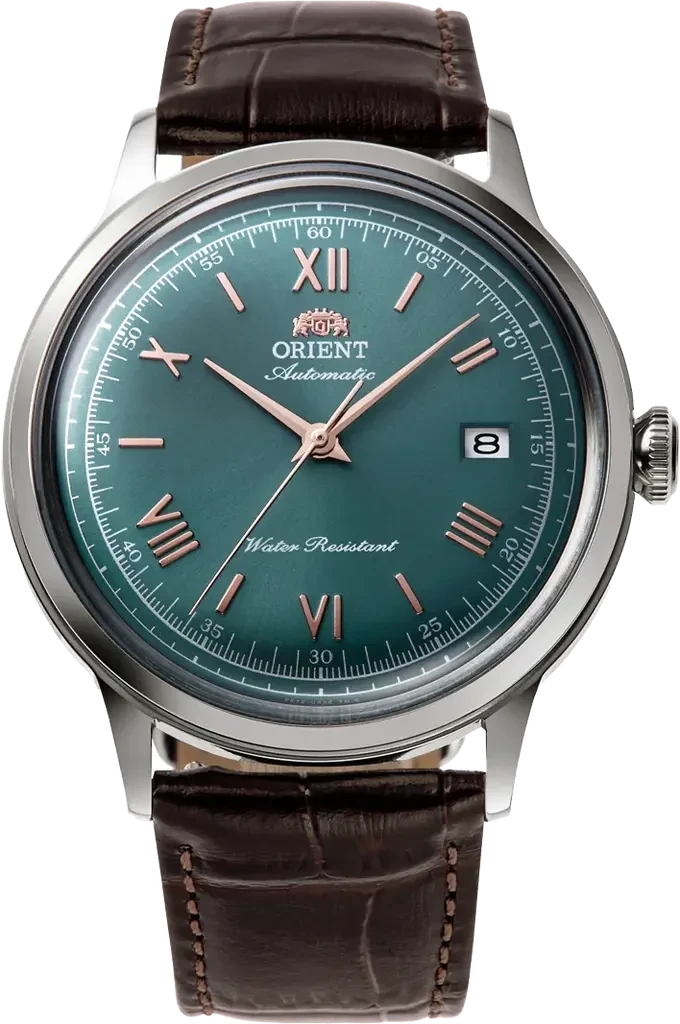 Наручные часы мужские Orient Bambino Version 2 RA-AC0023E30B со стальным корпусом WR 30 м Зеленый (3124658568)