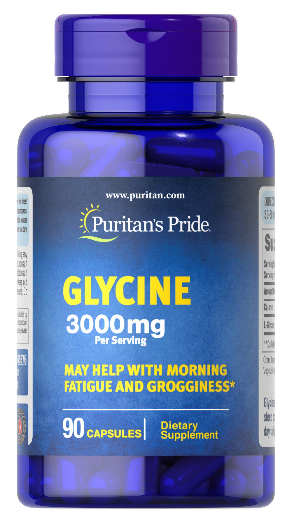 Глицин Puritan's Pride Glycine 3000 мг 90 Caps
