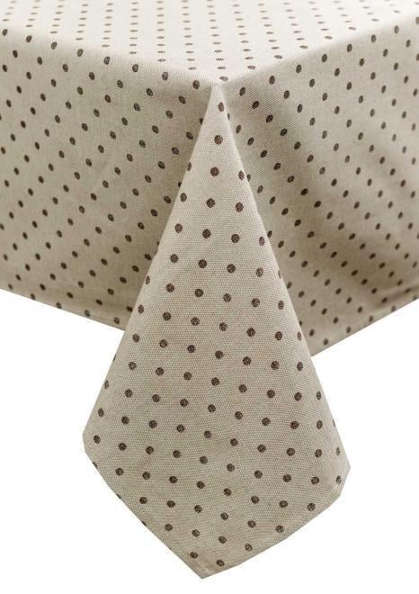Скатертина Прованс Господиня Горох 180x136 см Коричневий (31580)