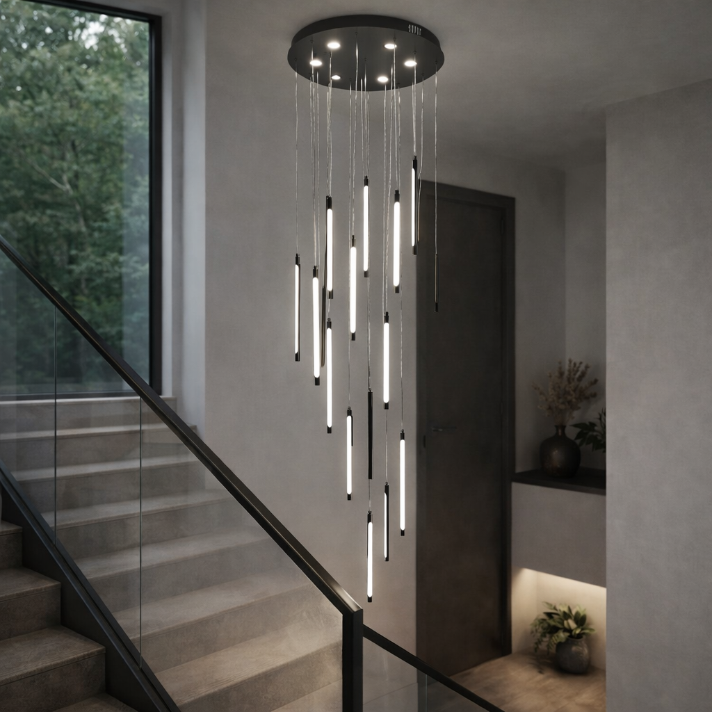 Люстра Stellar Rain LED 1 режим нейтральный свет 130W (20132/19BK) Люстра Stellar Rain LED 1 режим нейтральный свет 130W (20132/19BK)