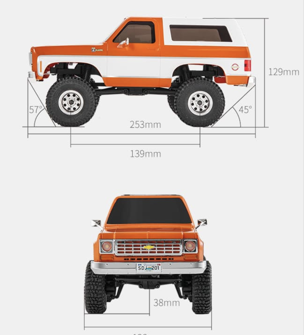 Машинка на радиоуправлении FMS 1:24 FCX24 K5 BLAZE RTR Orange - фото 28 Машинка на радиоуправлении FMS 1:24 FCX24 K5 BLAZE RTR Orange - фото 28