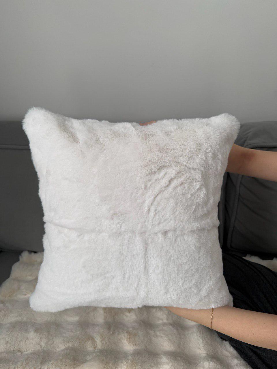 Наволочка 45x45 см на молнии из микрополиэстера Белый