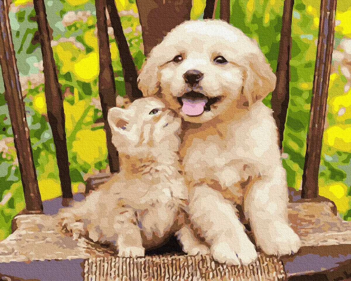 Картина по номерам Brushme Лахматые друзья 40x50 см (BRM39280) Картина по номерам Brushme Лахматые друзья 40x50 см (BRM39280)