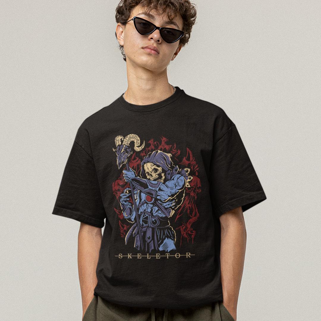 Футболка унисекс He Man And The Masters Of The Universe Skeletor L Черный (0000010160)