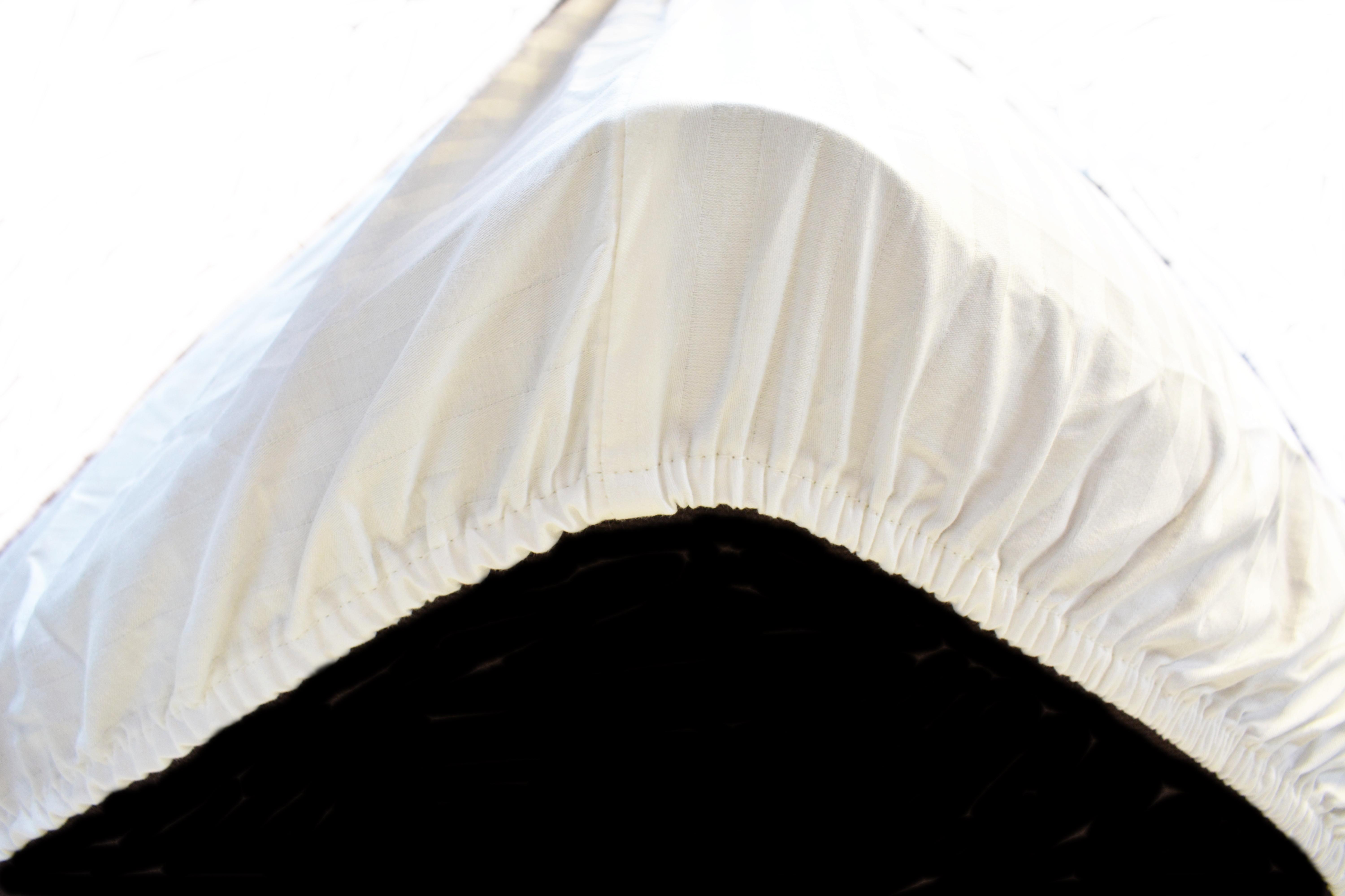 Простирадло на резинці Чарівна ніч сатин страйп 140x200x25 см Білий - фото 2 Простирадло на резинці Чарівна ніч сатин страйп 140x200x25 см Білий - фото 2