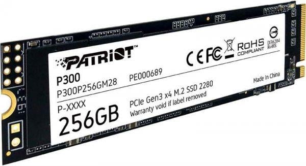 SSD-накопитель Patriot P300 256GB M.2 2280 PCIe NVMe 3.0 x4 TLC (P300P256GM28)