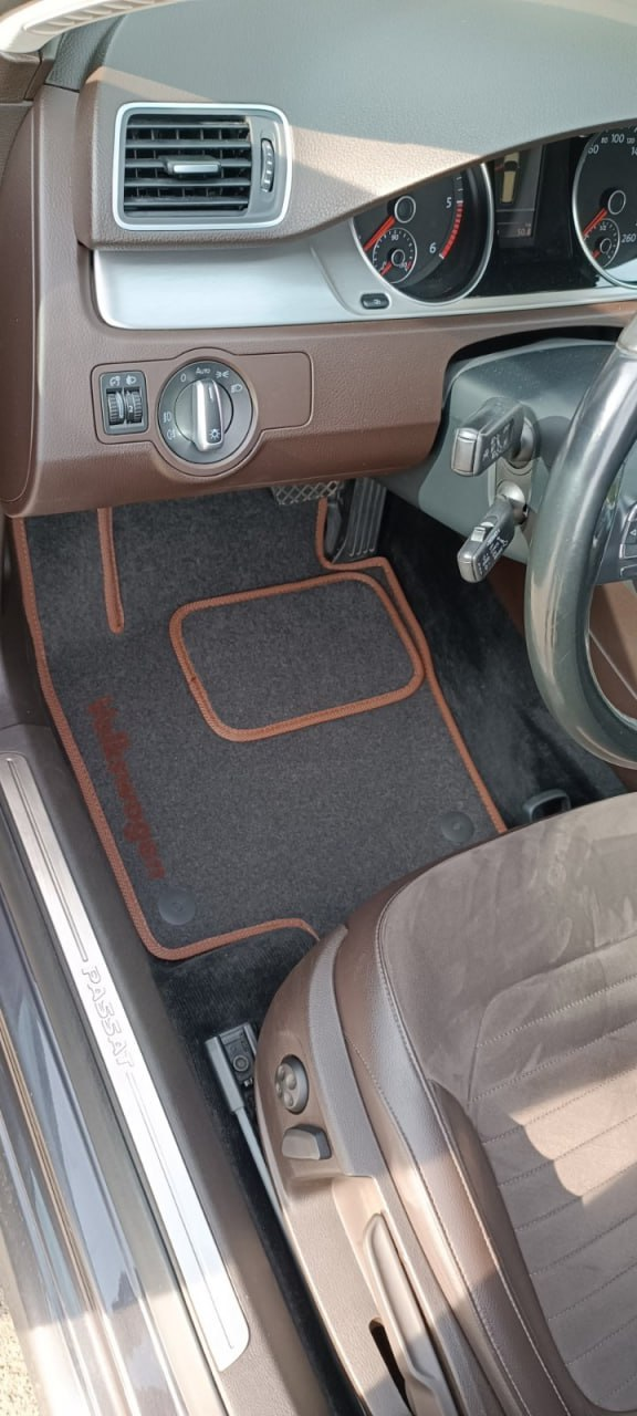 Килимки в салон ворсові для Volkswagen Passat B6/B7 2005-2014 5 шт. Чорний (27327071)