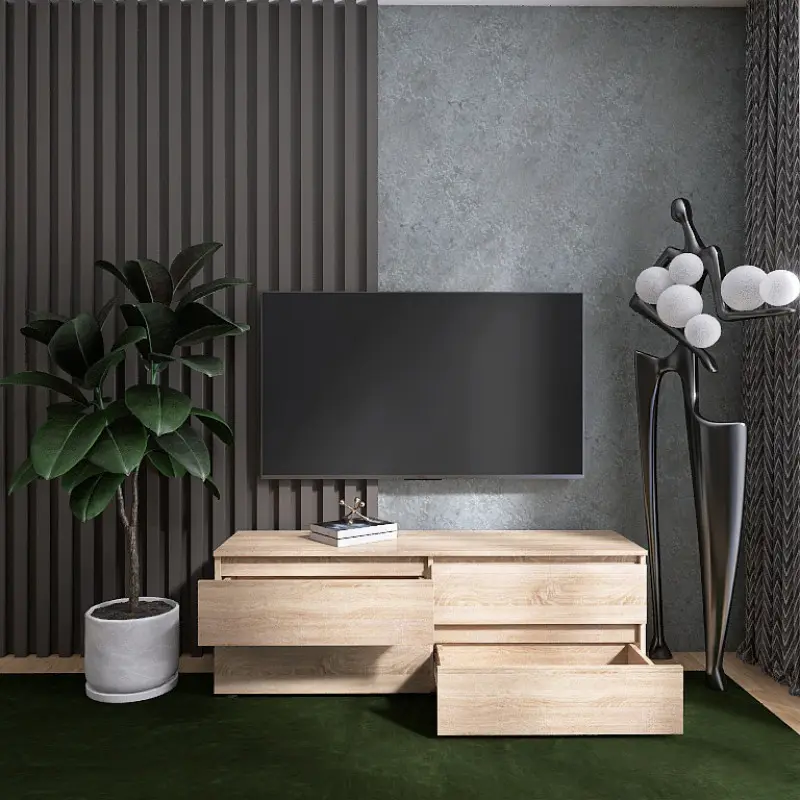 Тумба под ТВ Еверест 1400 Лайт Дуб сонома (26795067)